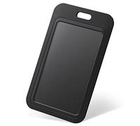 Uniclife 1 Pezzo Porta Badge Scorrevole in Plastica Nera Custodia Protettiva in Plastica con Finestra Trasparente per Ufficio Scuola ID Carte di Credito Chiavi di Prossimità Licenze e Pass