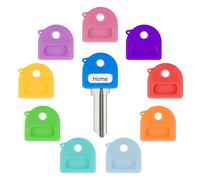 Uniclife 10 pezzi di tappi coprichiavi identificatori di chiavi da 1” coprichiavi morbidi per casa protezioni per le teste delle chiavi standard (non per le chiavi di forma strana), 10 colori