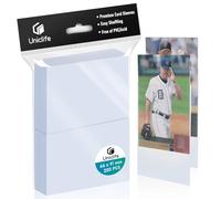 Uniclife 200 Pcs Bustine Proteggi Carte, Sleeves Conteggi di Manicotti Ispessiti Collezionabili Ultra Clear Penny Sleeves Baseball Protezioni Sportive MTG Carte di Calcio, 66 x 91 mm