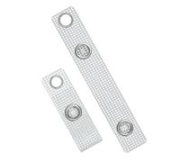 Uniclife 50 pezzi Cinghie Porta badge cinghie per Badge ID con Bottoni a Pressione e Occhielli Clip per Badge in PVC per i Titolari di Carte di Lavoro Portabadge Cordini Portachiavi e Targhette