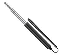 Uniclife Penna Stilo Telescopica per Schermi Touch, Indicatore Professionale per Docenti con Puntatore e Cordino, Asta Retrattile per Didattica, Estensione per Lavagne Bianche, fino a 100 cm (Nero)