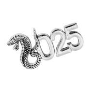 Unico 2025 Snake Anno Spilla Pin Pin Metallo Pin Per Vari Outfit Evento Formale Capodanno Cinese Celebrazione Distintivo Gioielli Lucky Charm, Misura unica, come descritto