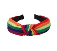 Unico accessorio per capelli Rainbow LGBTQ Fascia copricapo alla moda Un colpo d'occhio per matrimoni e riunioni