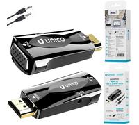 UNICO ADATTATORE CONVERTITORE DA HDMI A VGA FEMMINA AV AUDIO VIDEO 720 1080 P
