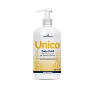 Unico Baby Fluid Bagno Doccia emolliente, lenitivo, ingredienti naturali. Igiene e cura del corpo di neonati, bambini ed adulti con pelle delicata, intollerante o predisposta ad allergie (500 ml)