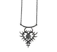 Unico ciondolo a forma di cuore con pietra scintillante, accessorio alla moda per donne moderne da donna uso quotidiano stile gotico gioielli, Misura unica, come descritto, come descritto