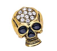 Unico Cranio Spilla Lega Gioielli Gotici Per Le Donne Misterioso Sicuro Giochi Di Passività Per Stili Versatili Idee Regalo Vintage Skull Spilla, Taglia unica, come descritto