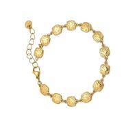 Unico design martellato, solido quadrato in oro o argento, catena da polso unica per persone alla moda