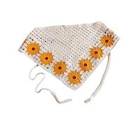 Unico Donne Fiore Hairband Crochet Triangolo Bandane Fascia Elastico Hairbands Turbante Autunno Accessori Per Capelli