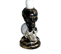 Unico Doppio Tono Impilato Cranio Forma Candeliere Resine Pilastro Titolari Per Halloween Centrotavola Decorazione Halloween Decorazioni Del Partito di Halloween Titol