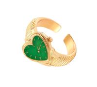 Unico geometrico regolabile a forma di cuore apertura elegante accattivante gioielli per il cuore vintage quotidiano, Misura unica, come descritto, come descritto