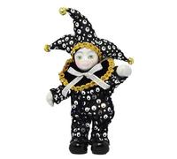 Unico giocattolo a mano imbrattato da 15,2 cm, in terracotta, misto cotone, da collezione, partner spirituale per il viaggio, piccolo giocattolo portafortuna in terracotta