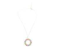 Unico In Acciaio Inox Rotondo/Sole Della Collana Del Pendente Accessori Distintivo Della Catena Del Collo Gioielli Per Le Donne Moderne Alla Moda Rotonda/Sole, Misura unica, come descritto, come