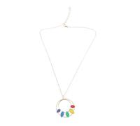 Unico In Acciaio Inox Rotondo/Sole Della Collana Del Pendente Accessori Distintivo Della Catena Del Collo Gioielli Per Le Donne Moderne Alla Moda Rotonda/Sole, Misura unica, come descritto, come