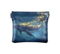 Unico Lampeggiante Blu Balena Moda Donne PU Cuoio Coin Purse Decorativo Mini Cambiamento Portafoglio Tasca Moneta per le Donne bolsas para monedas de Mujer