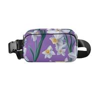 Unico narcisi viola elegante borsa a tracolla marsupio per le donne borse a tracolla con cinghia regolabile, Colore 01, 1 Size