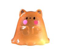 Unico Ornamento animali di Halloween Mini figurine in miniatura carine in resina Decorazioni per piccoli giardini per riempitivi sacchetti feste di Indoor Outdoor Party (Orange, 2. 5x2. 2cm)