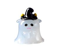 Unico Ornamento animali di Halloween Mini figurine in miniatura carine in resina Decorazioni per piccoli giardini per riempitivi sacchetti feste di Indoor Outdoor Party (Light Gray, 2. 5x2. 8cm)
