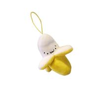 Unico Peeling Banana Peluche Ciondolo Delicati Appendini Ornamento Bag Decorazione Fascino Per Auto Interni O Accessori Sacchetto