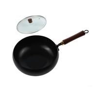 Unico pentola in ferro forgiato a mano per una gestione superiore del calore in diverse ricette (pentola da 28 cm + coperchio in vetro L)