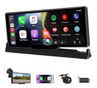 Unico Schermo Carplay Android Auto Display con Supporto per Schermo in Piedi 10,26 Pollici Schermo per Auto con Telecamera Posteriore GPS Navigation Bluetooth Schermata Iniziale Personalizzabile
