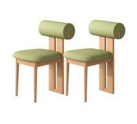 Unico set di sedie da pranzo in legno moderne imbottite 2 4 6 pezzi robusta struttura in legno e schienale rotondo perfetto per sala da pranzo, studio e soggiorno.