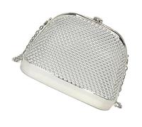 Unico Shell Forma Acrilico Borsa Elegante Accessorio Per Le Donne Borsa Da Sera Borse A Tracolla Per Ricevimenti Di Nozze E Galas Acrilico Borsa A Tracolla, Argento, One Size