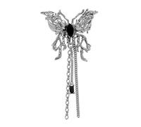 Unico spilla a farfalla con frange fluente, elegante spilla in metallo per abiti, cappotti, sciarpe, decorazione, regalo per gli amanti della moda, spilla per abiti formali