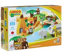 Merchandising Androni: Unico Plus - Costruzioni 2-5 Anni - Safari 55 Pz (Made In