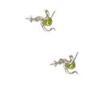 Unico Verde Frutta Serpente Quattro Punti Stella Orecchini Per Le Donne Sofisticati Gioielli In Lega Leggero Confortevole Accessori Moda Misteriosi Serpente Stella Orecchini
