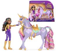 Set Unicorn Academy, Sophia & Wildstar con 2 Accessori Per l'Equitazione e Strumento per lo Styling dei Capelli, Bambole e Unicorni Giocattolo per Bambine, 4+ Anni