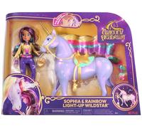 Unicorn Academy, Sophia & Interactive Rainbow Light-up Wildstar Unicorn, Giocattolo con luci, Suoni e Musica, Bambole e unicorni Giocattolo per Bambine dai 4 Anni in su