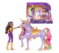 Unicorn Academy, Sophia & Light Magic Wildstar con Effetto Magica Luce dell’Arcobaleno, 2 Accessori per l'Equitazione, Bambol NEW