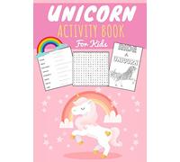 Unicorn activity book for kids: My First Kindergarten book | Age 4-8 years old | Practice Workbook For learning with Fun | Child colouring, Puzzles of ... | Gift For Girls & Boys, Large Print.