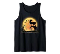 Unicorn And Moon Scary Funny Halloween Costume Canotta