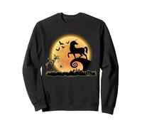 Unicorn And Moon Scary Funny Halloween Costume Felpa