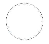 Unicorn Anello per bersaglio per bersaglio | Eclipse ultra-visibile | Metallo | Chiarezza e messa a fuoco aggiuntive | Bianco standard