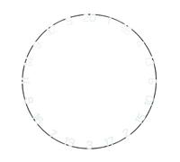 Unicorn Anello per Bersaglio per Bersaglio | Eclipse Ultra visibile | Metallo | Maggiore chiarezza e Messa a Fuoco | 30% più Grandi Numeri Bianchi