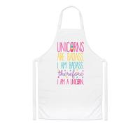 Unicorn Are Badass Pertanto I Am A Unicorno Chef Grembiule - Divertente Cucinare