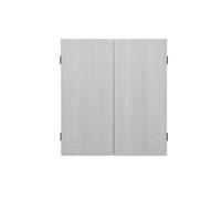 Unicorn Armadio per bersaglio | Maestro | Cassa quadrata compatta | Lavagna punteggio lavabile | Effetto venatura legno impiallacciato grigio