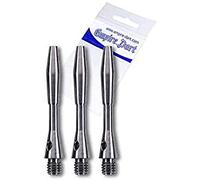 Unicorn Aste per Freccette XL Ti | 100% Titanio | Corto 35,3 mm | Naturale | 3 steli