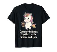 Unicorn Attualmente Lo Tiene Insieme con Caffeine & Spite Maglietta