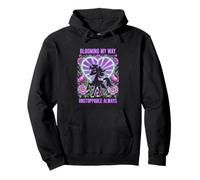 Unicorn Blooming My Way Inarrestabile Divas Fantasy Lovers Felpa con Cappuccio