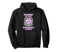 Unicorn Blooming My Way Inarrestabile Divas Fantasy Lovers Felpa con Cappuccio