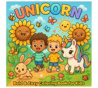 UNICORN BOLD & EASY COLORING BOOK FOR KIDS