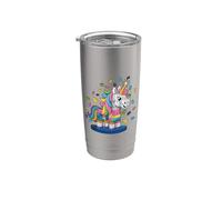 Unicorn Bricks Cute Block Building Brick Building Builder per bambini Bicchiere termico in acciaio inox doppia parete