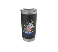 Unicorn Bricks Cute Block Building Brick Building Builder per bambini Bicchiere termico in acciaio inox doppia parete