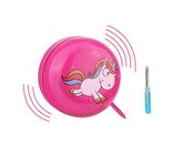Unicorn Campanello per Bicicletta Bici Bambino Campanelli per Bici da Bambino Accessorio Bicicletta con Suono Forte e Chiaro Campanello Bici per Bicicletta Unisex con Mini Cacciavite a Croce,rosa