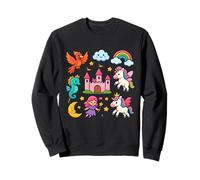 Unicorn Castle Rainbow Dreams Fantasy Felpa