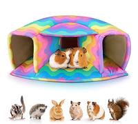 Unicorn Catcher Cuccia per porcellini d'India, grande e accogliente, casetta calda, lavabile, accessori tunnel per piccoli animali domestici: criceti, cincillà, coniglietti